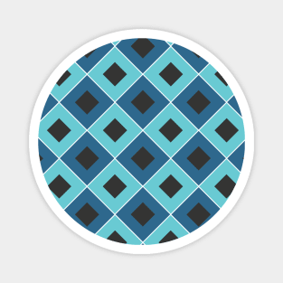 Checkered Diamond Seamless Pattern 006#002 Magnet